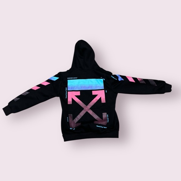 Off White Multicolour Gradient Arrows Zip Up Hoodie F/W 18 Men’s Size M - Picture 4 of 6